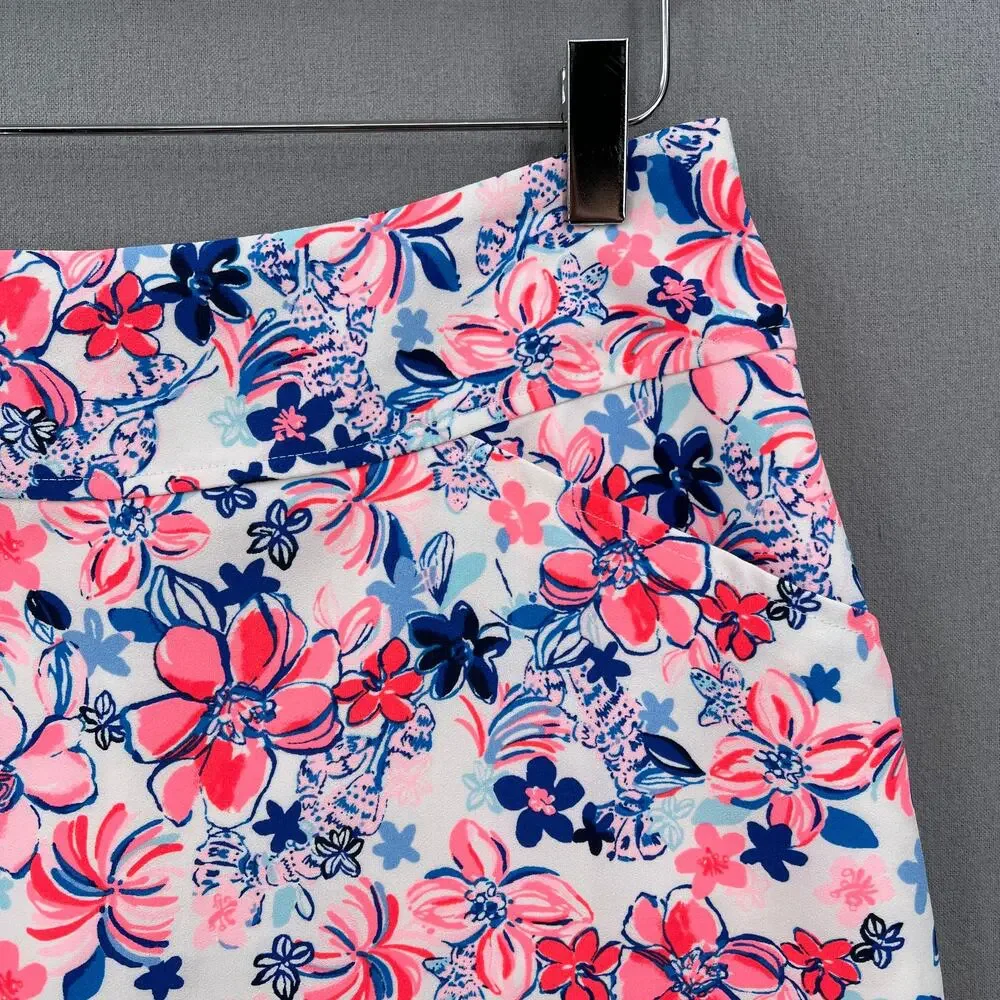 LILLY PULITZER Jonas High Waist Skort Womens 8 Resort White Party Like a Lobstar - Picture 7 of 16